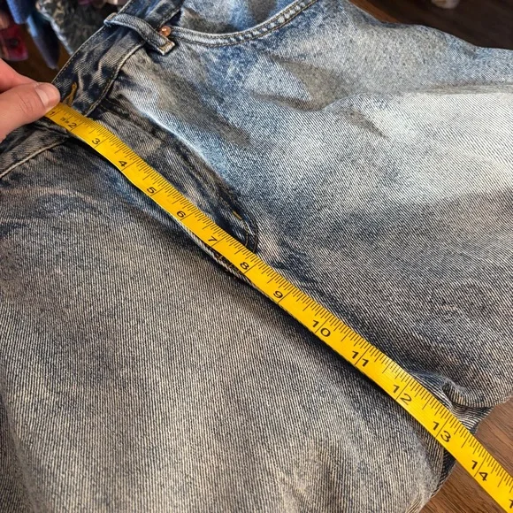 ❤️ Maison Margiela Women's Flared Jeans Distressed Blue Denim 29 - Picture 10 of 12